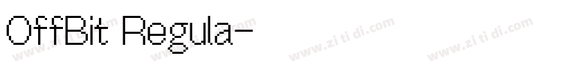 OffBit Regula字体转换